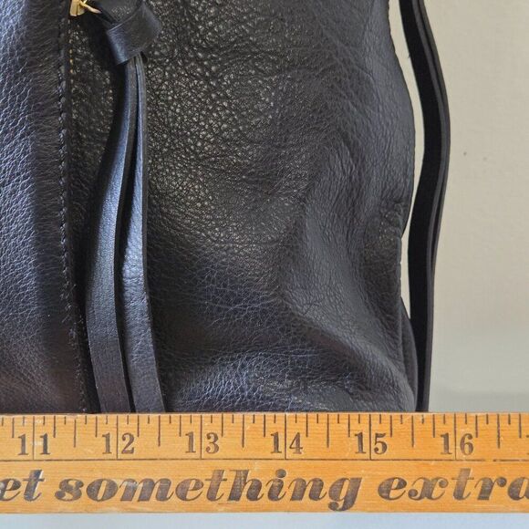 EUC LIKE NEW KOOBA BLACK PEBBLED GENUINE LEATHER LARGE TOTE BAG - Picture 14 of 16